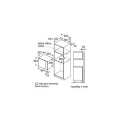 Lò vi sóng Bosch BFL523MS0 3 Kích thước của Lò vi sóng Bosch BFL523MS0