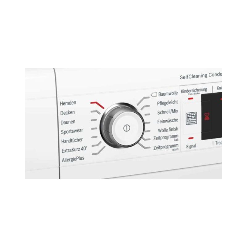 Điều khiển máy sấy quần áo Bosch WTW87541 Serie 8 Điều khiển máy sấy quần áo Bosch WTW87541 Serie 8