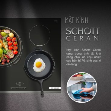 Mặt kính bếp từ Bosch 3 vùng nấu PIJ631BB5E lắp âm Mặt kính bếp từ Bosch 3 vùng nấu PIJ631BB5E lắp âm